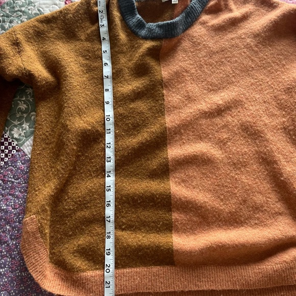 Madewell Westlake Color-block Long Sleeve Pullover Sweater Size Small - Picture 8 of 11